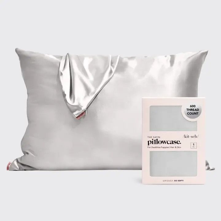 Kitsch Satin Pillowcase Silver