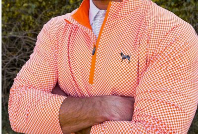 Volunteer Traditions Club Pullover Bluetick Checkerboard