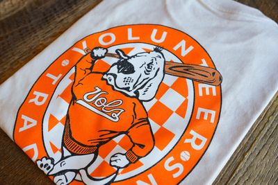 Volunteer Traditions Baseball Smokey Pocket Tee Cream
