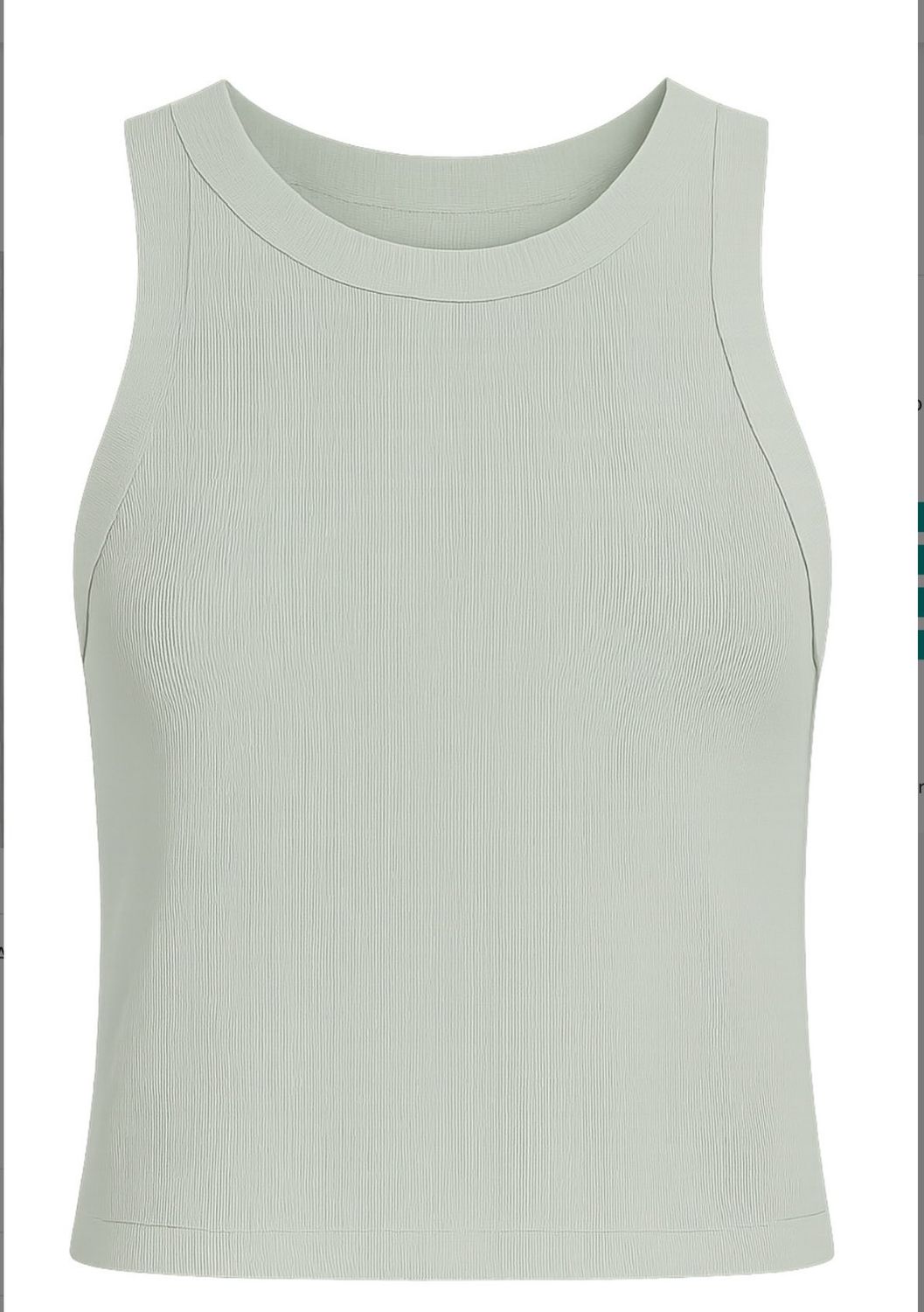 Another Love Tank Cropped , Color: Aquamarine, Size: XS