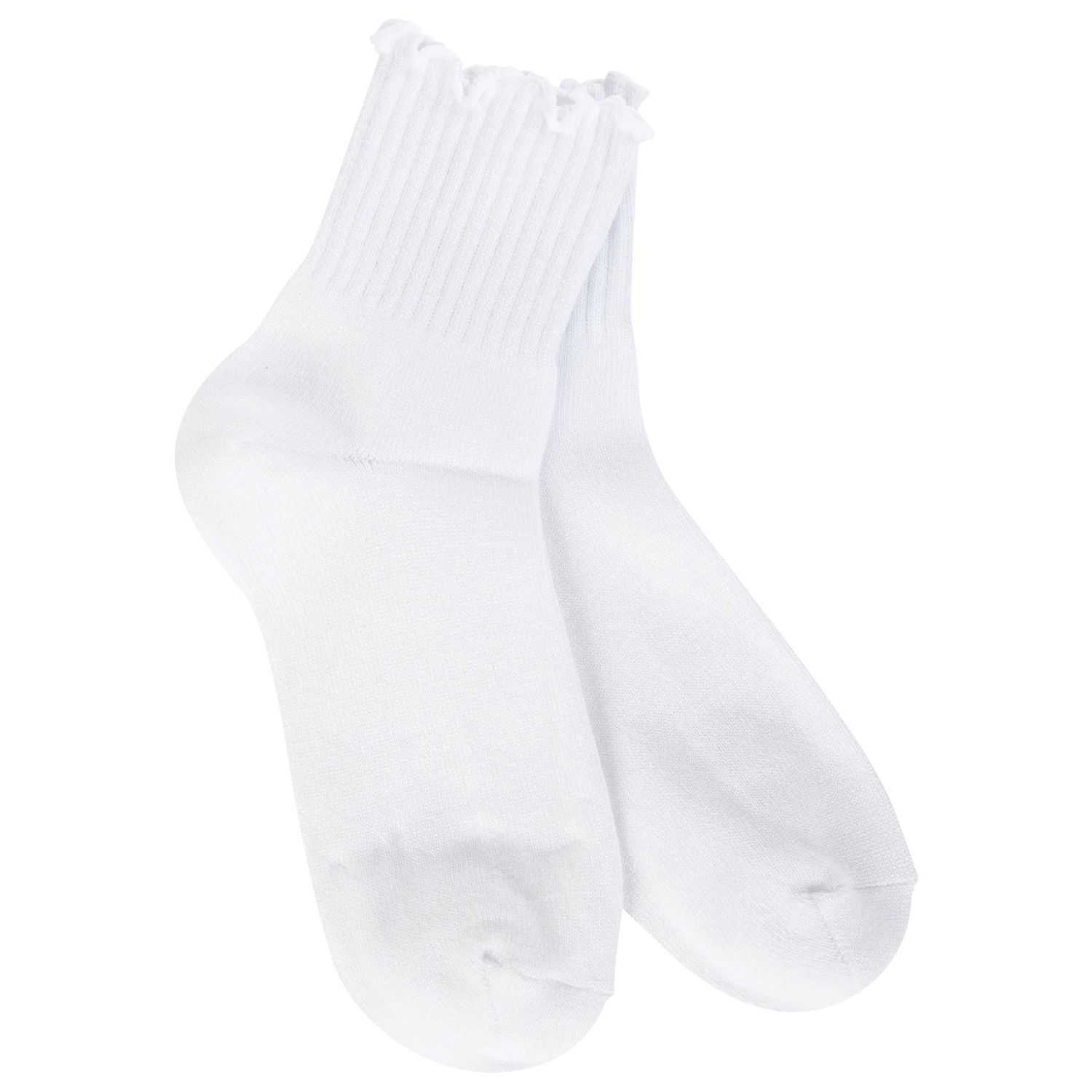 World’s Softest Socks - Ruffle, Color: White