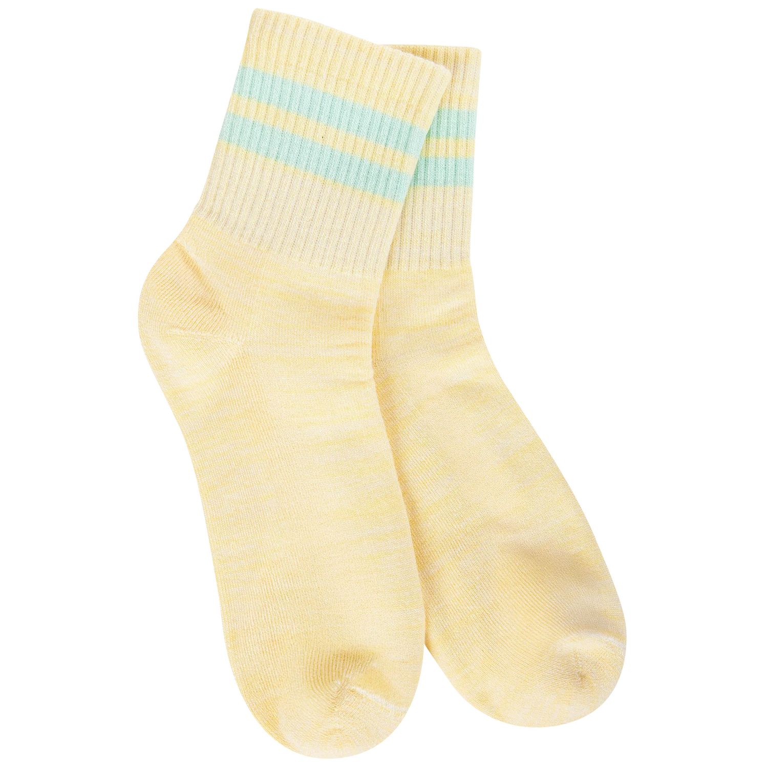 World’s Softest Socks - Rugby Mini Crew, Color: Cream Moonlight Stripe