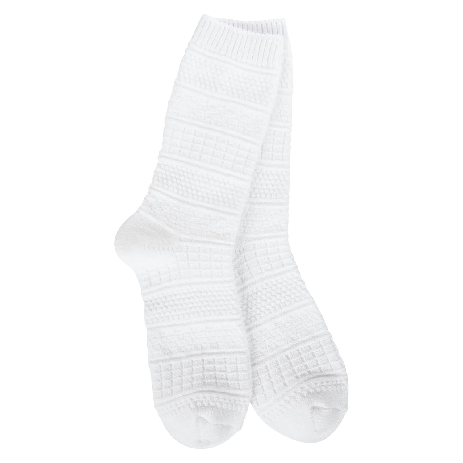 World’s Softest Socks - Basket Crew, Color: White