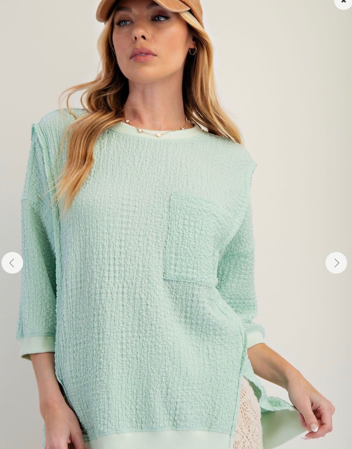 Easel 3 Quarter Sleeve Tunic, Size: 1xl