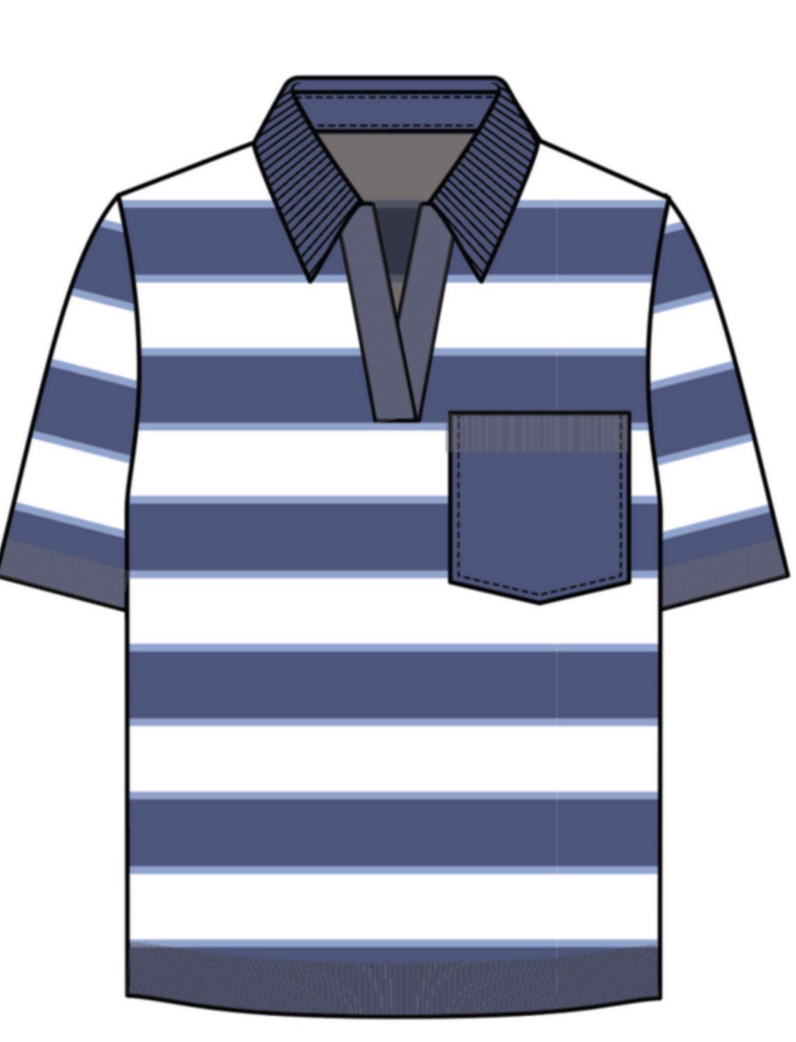 Flag and Anthem Maben Striped Polo, Size: XS