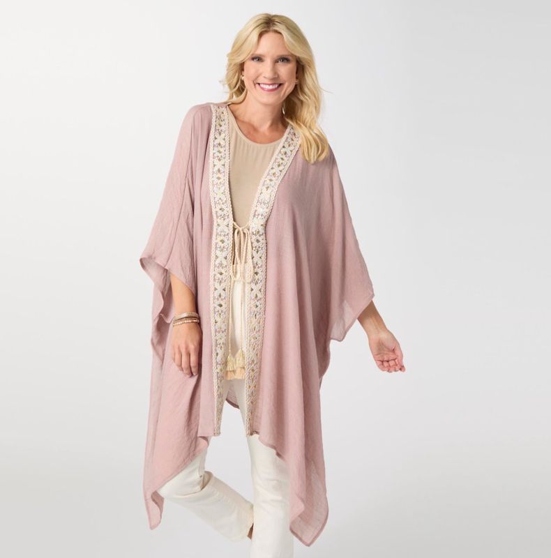 Coco + Carmen Lila Embellished Wrap