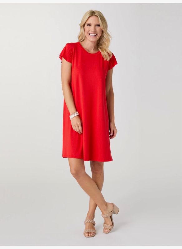 Coco + Carmen Francis Flutter Sleeve Dress