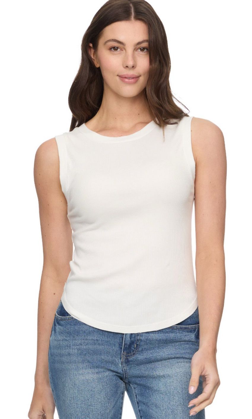 Flag and Anthem Joliet Tank, Color: White, Size: XS