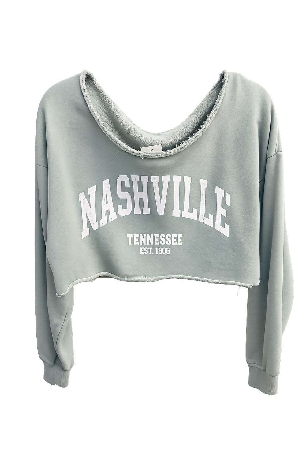 Nash Studio Bound Boxy Sweatshirt, Color: Sage Green, Size: Small