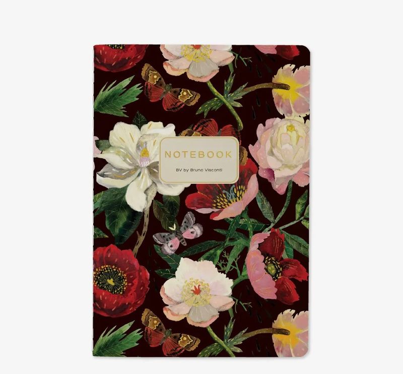 Bruno Visconti Peonies Notebook