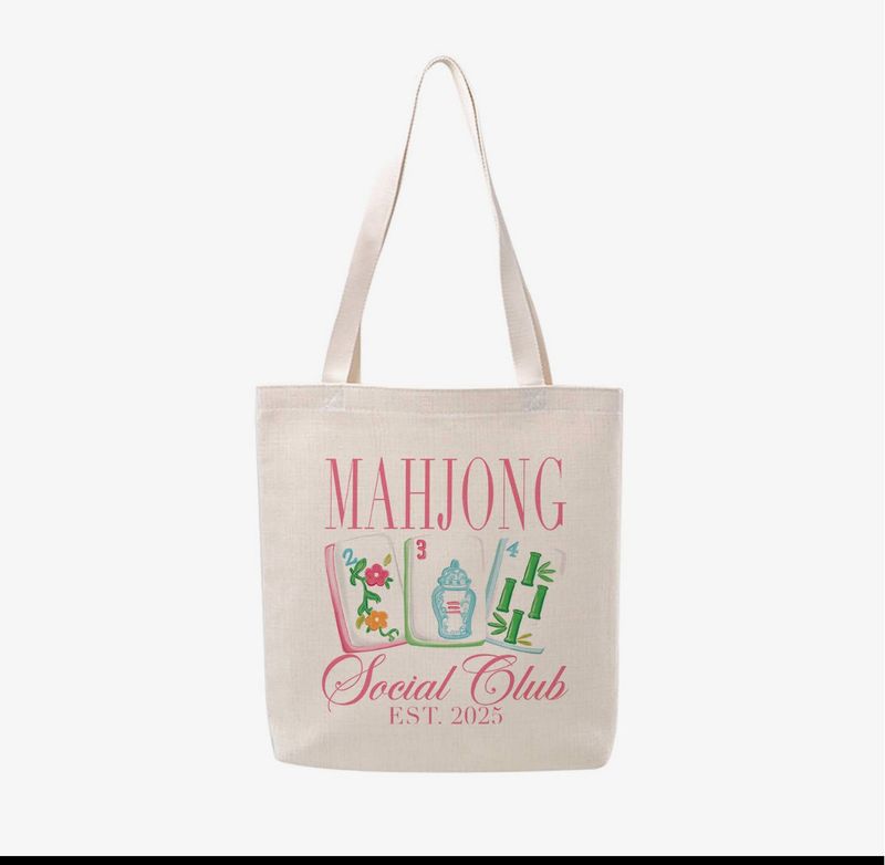 Canary Road Mahjong Social Club Tote Bag