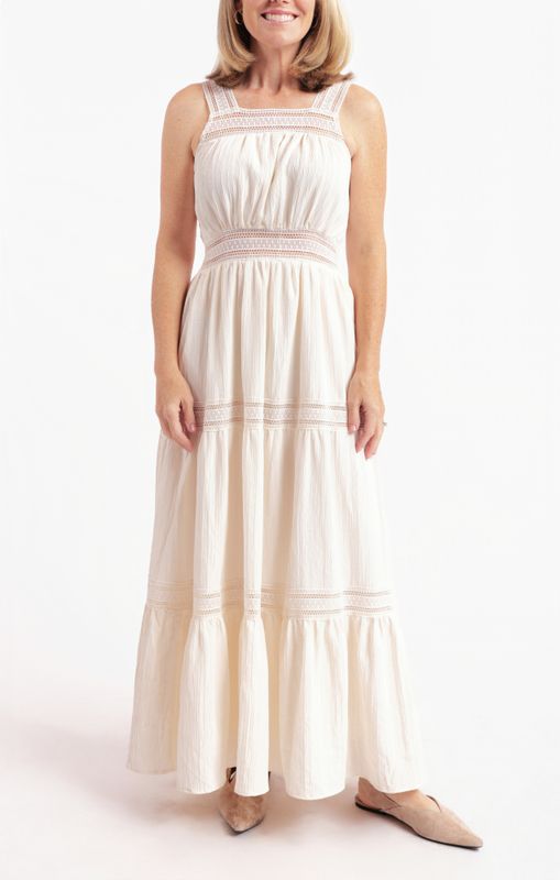 Sadie &amp; Sage Tiered Fawn Maxi Dress