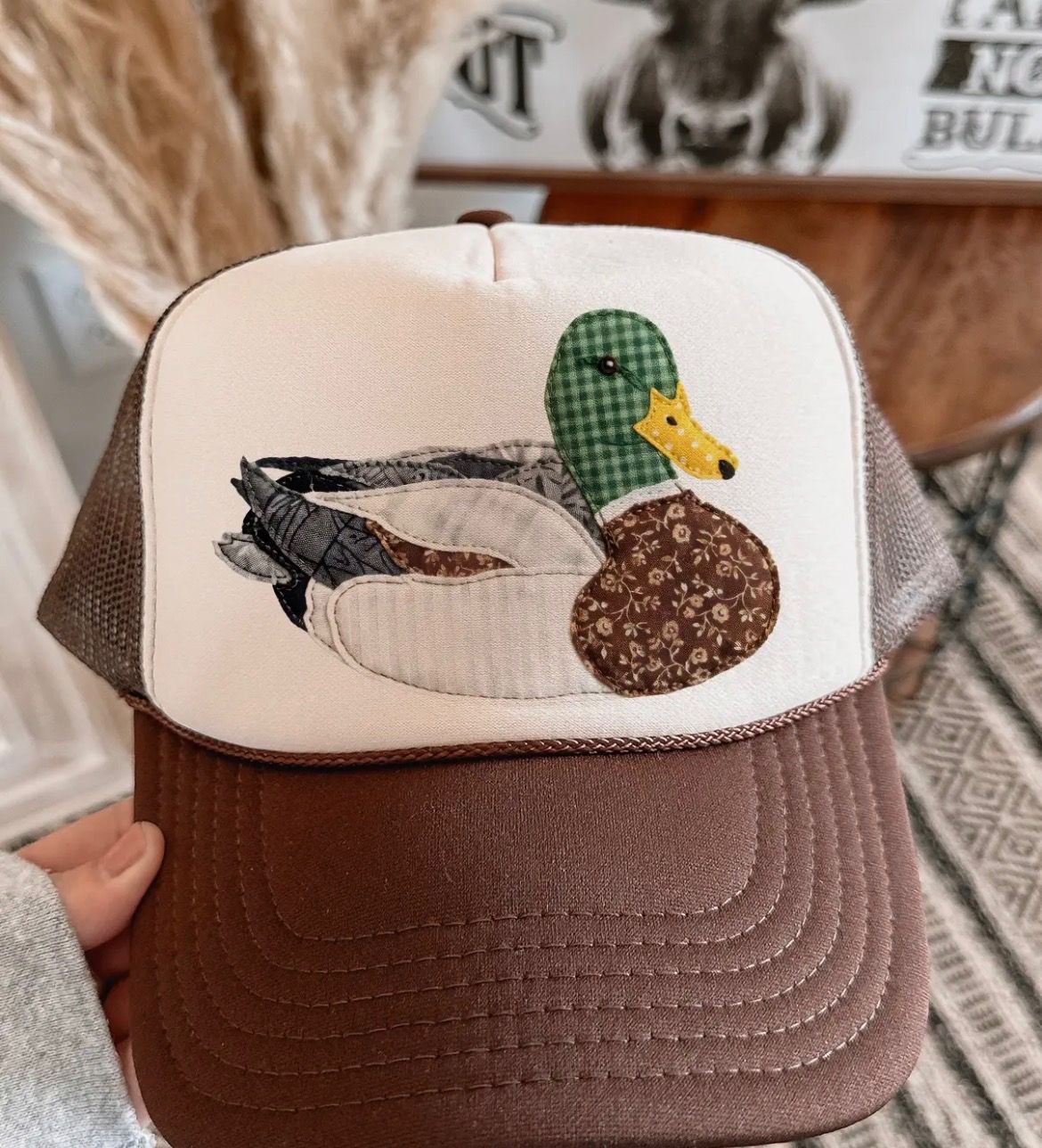 Granny’s  Patchwork Mallard Trucker hat