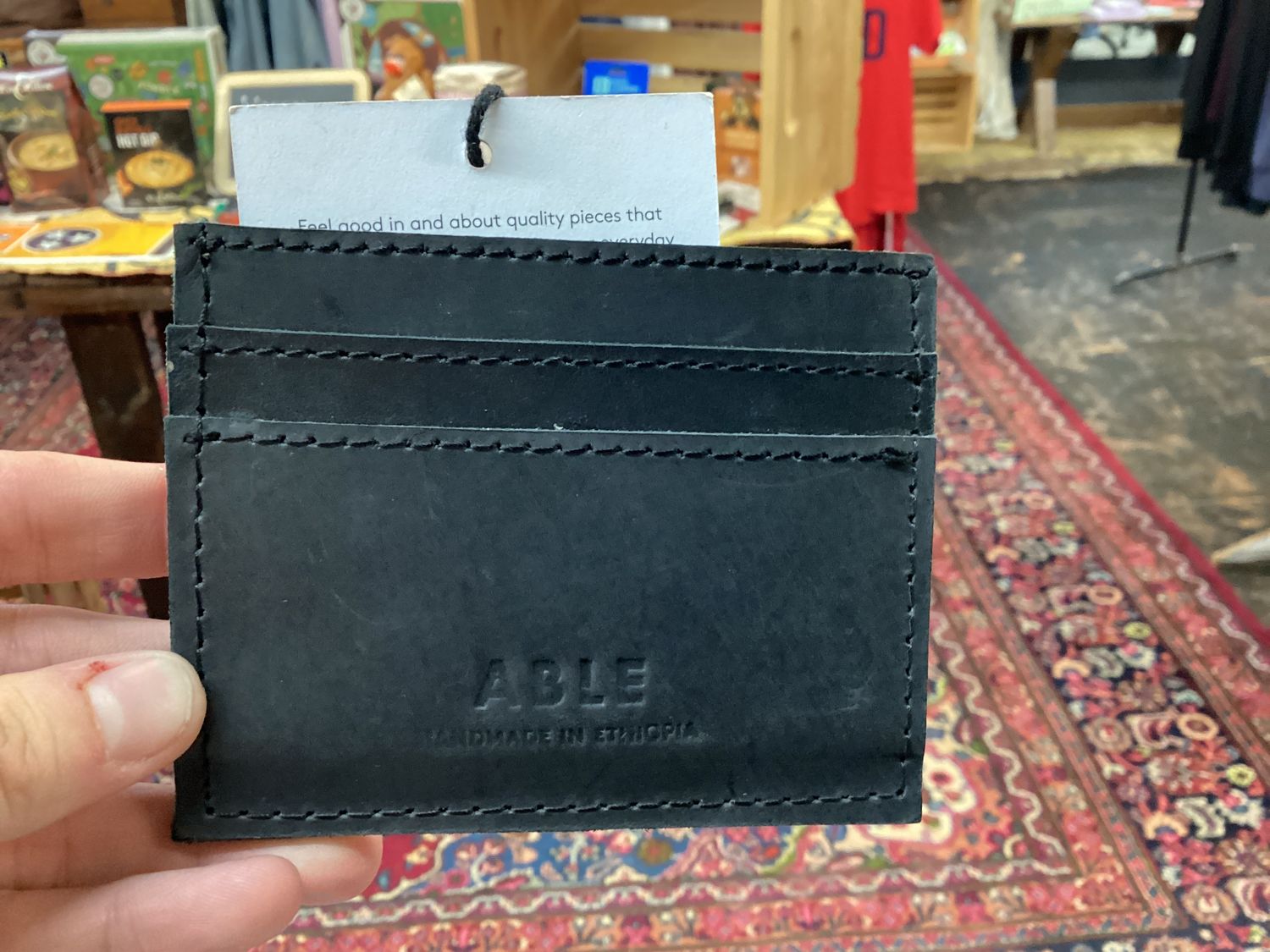 Able Alam Card Case, Color: Black