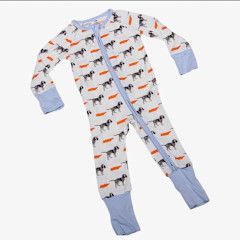 Barrel Down South Kids Pajamas, Color: Bluetick Coonhound, Size: 3-6 mos