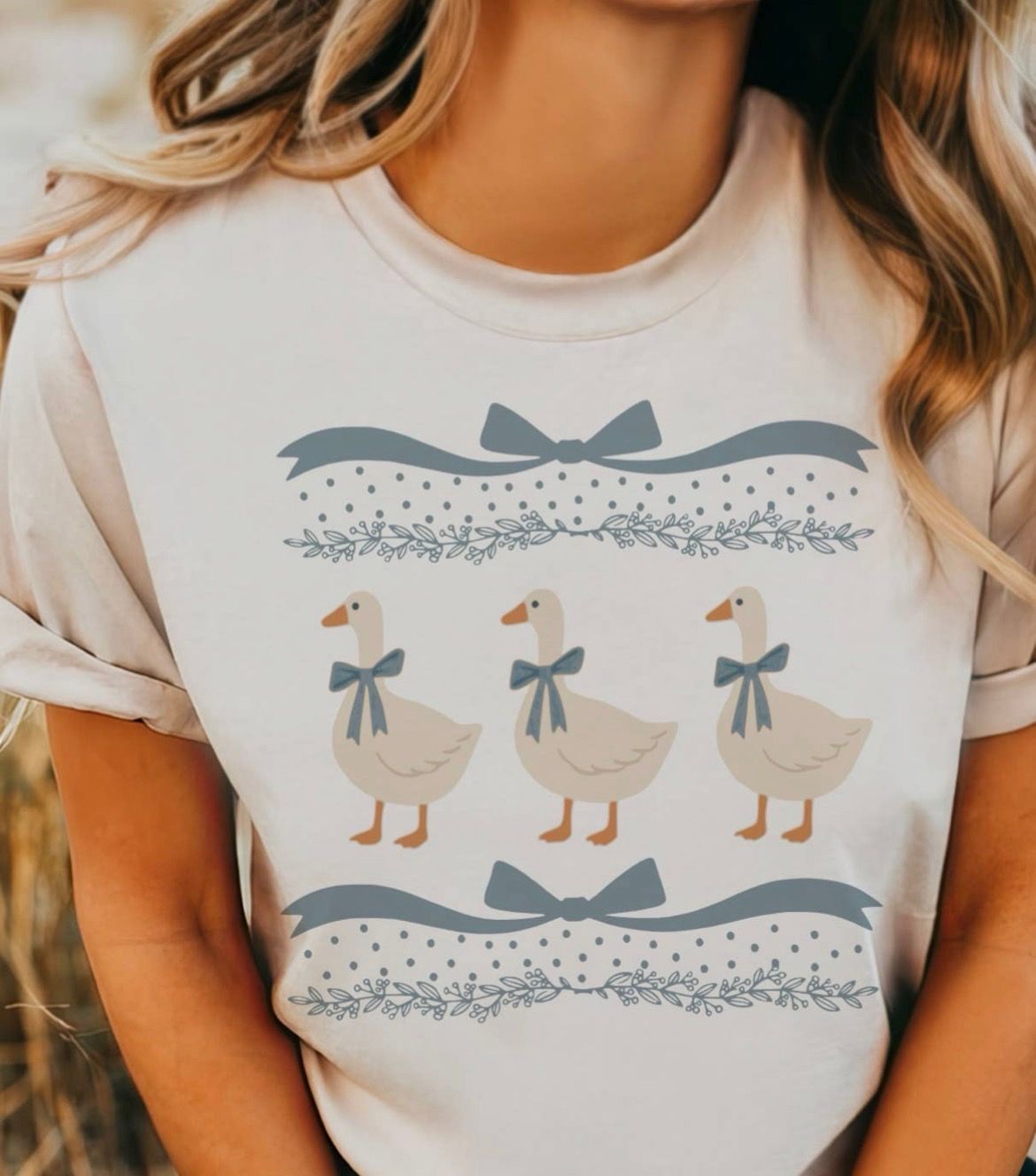 Blue Ribbon Goose tshirt, Size: S