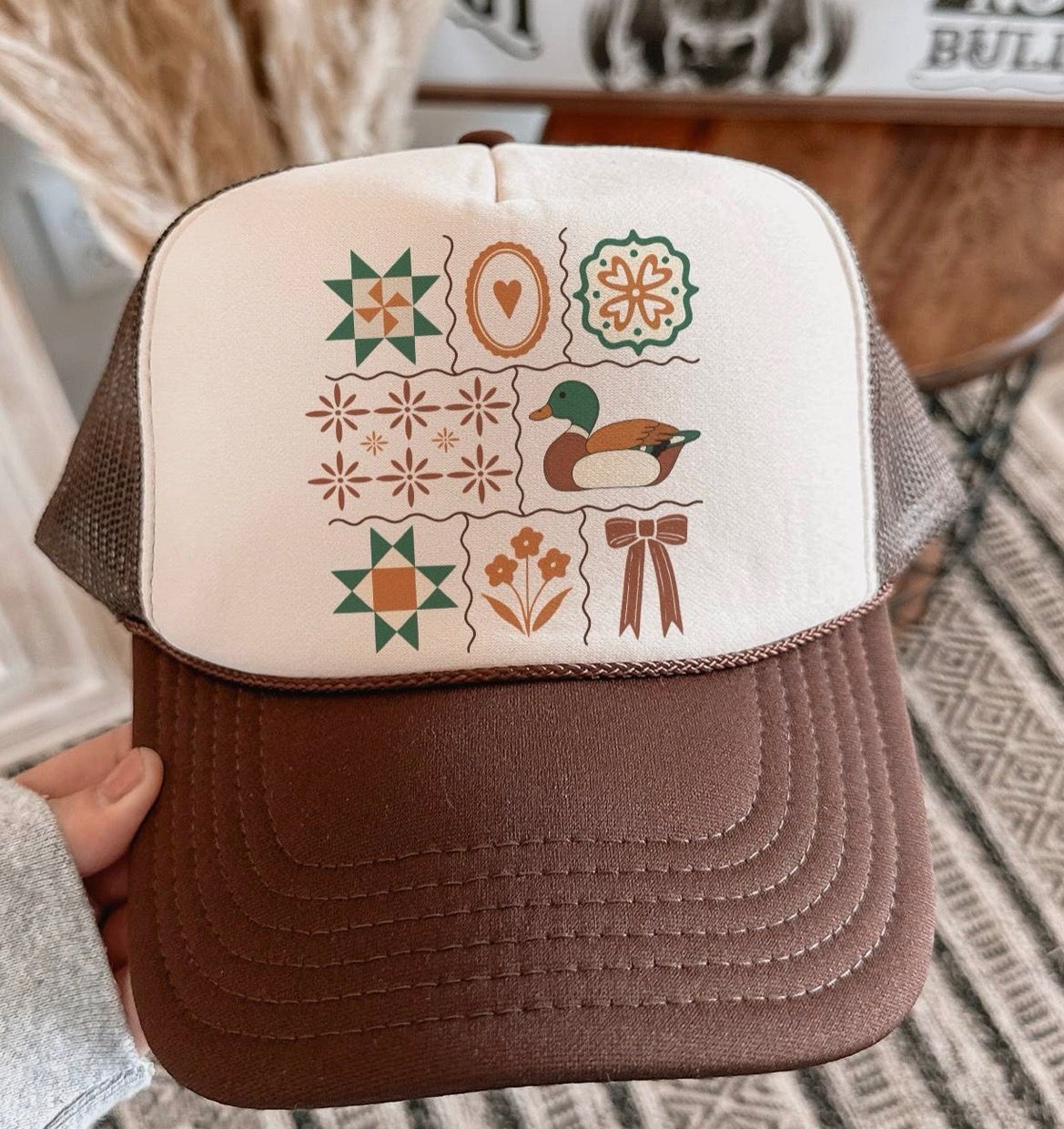 Grandma Folkart Trucker hat