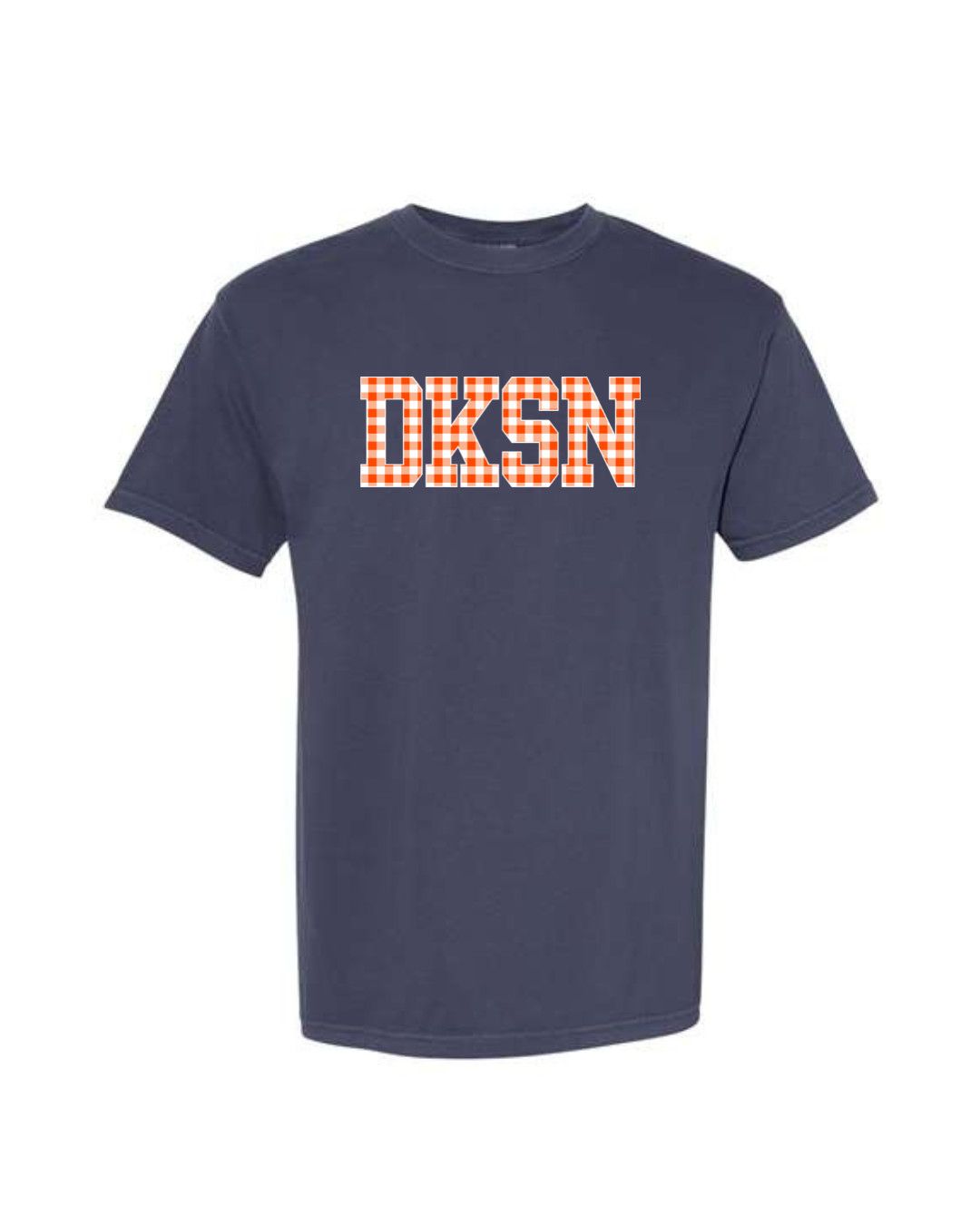 DKSN Check Tee, Color: Navy, Size: S