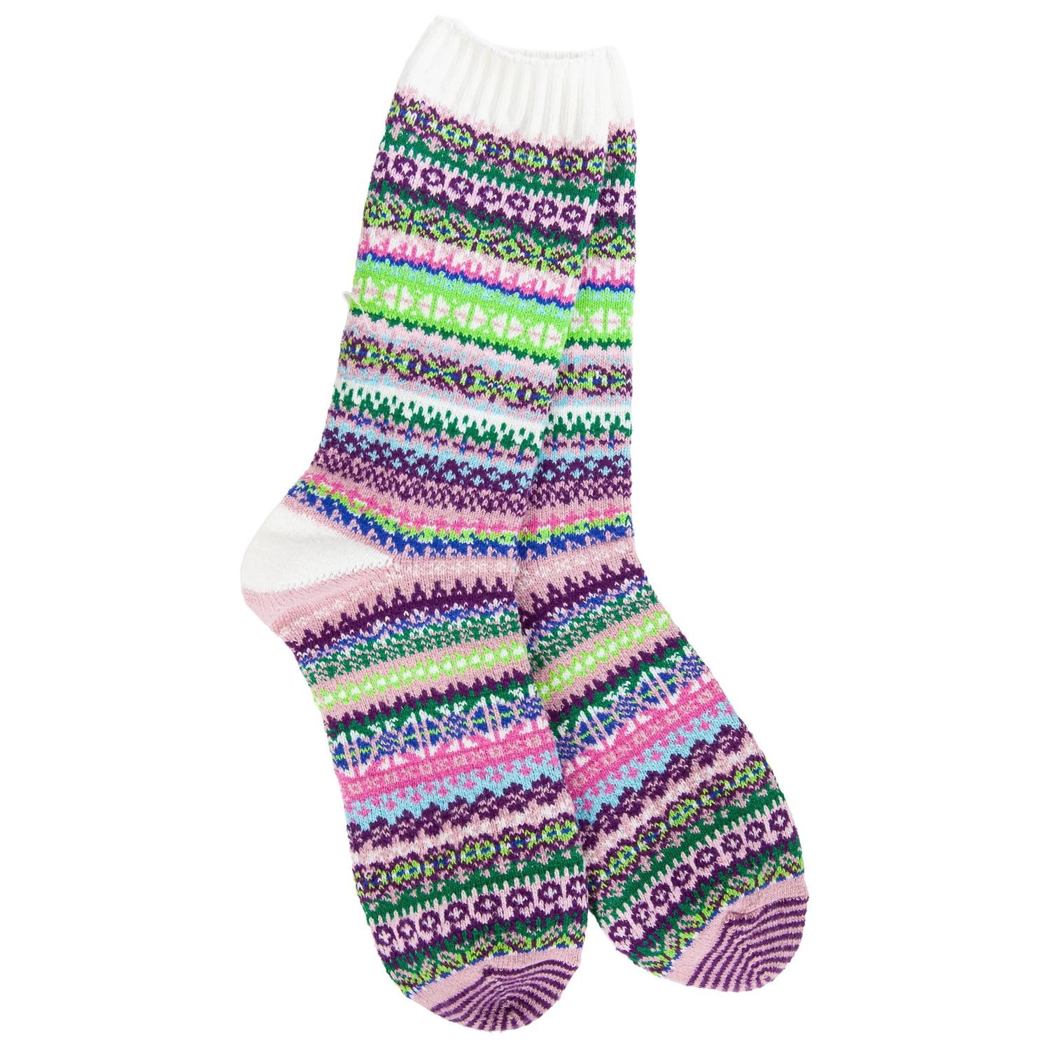 World’s Softest Socks Weekend Nordic Crew, Color: Botanical