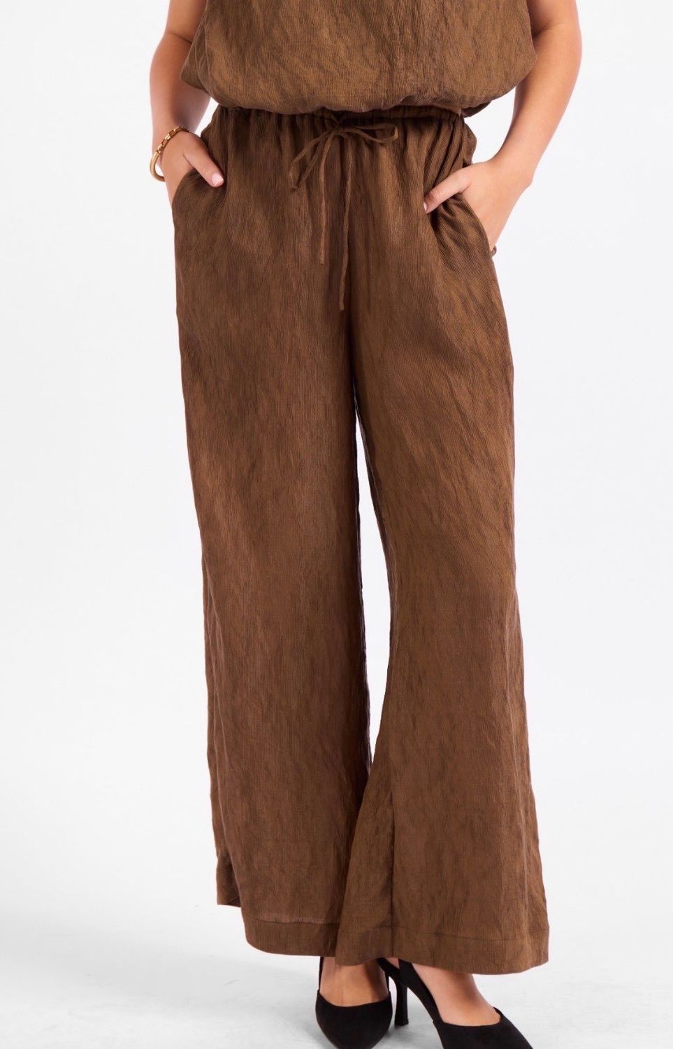 Sadie &amp; Sage Sepia Sky Pants - Bronze Olive, Size: XS