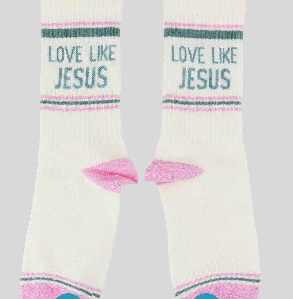 Kerusso Love Like Jesus Socks, Color: Cream