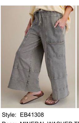 Easel Mineral Washed Terry Knit