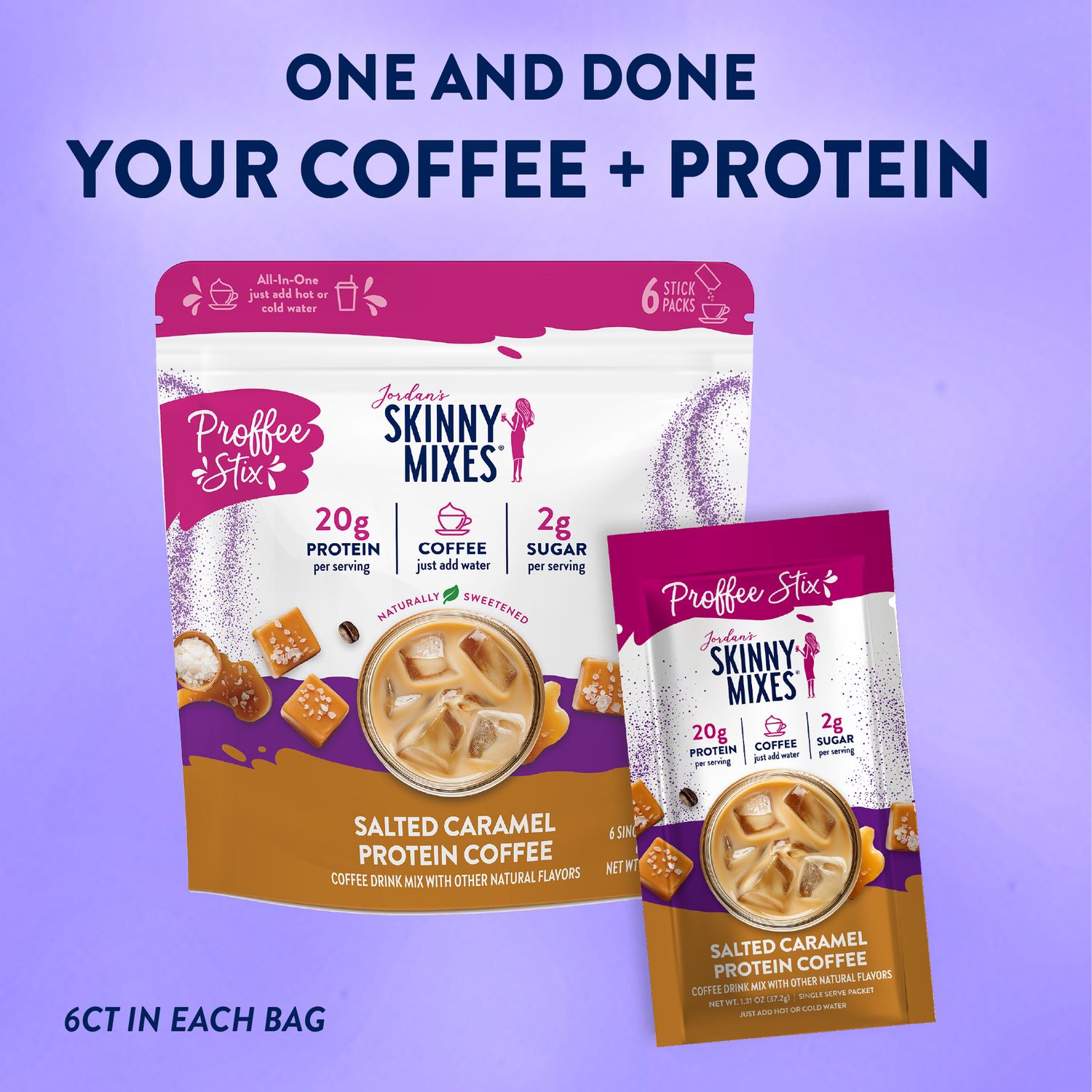 Skinny Mixes Protein Coffee , Color: Salted Caramel