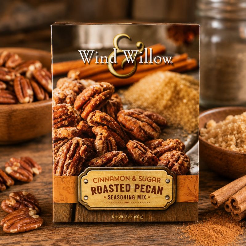 Wind &amp; Willow Cinnamon &amp; Sugar Roasted Pecan Seasoning mix