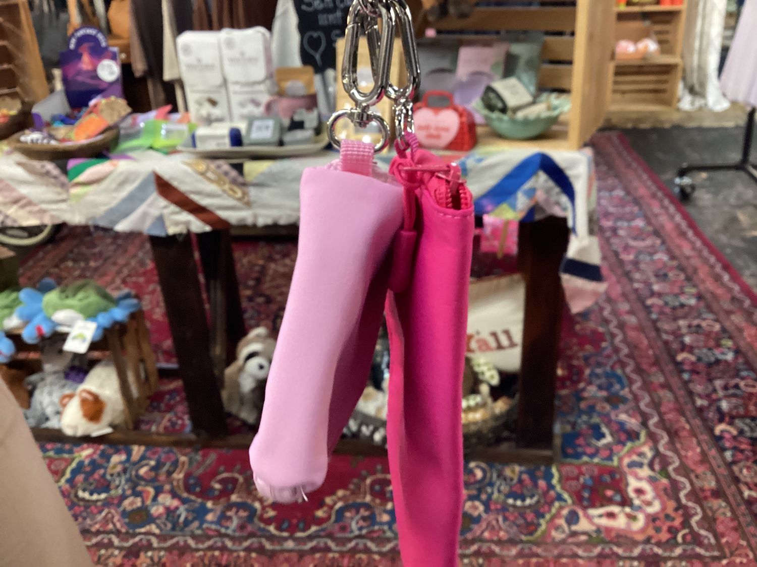 Queens Designs Dual Wallet Wristlet, Color: Pink