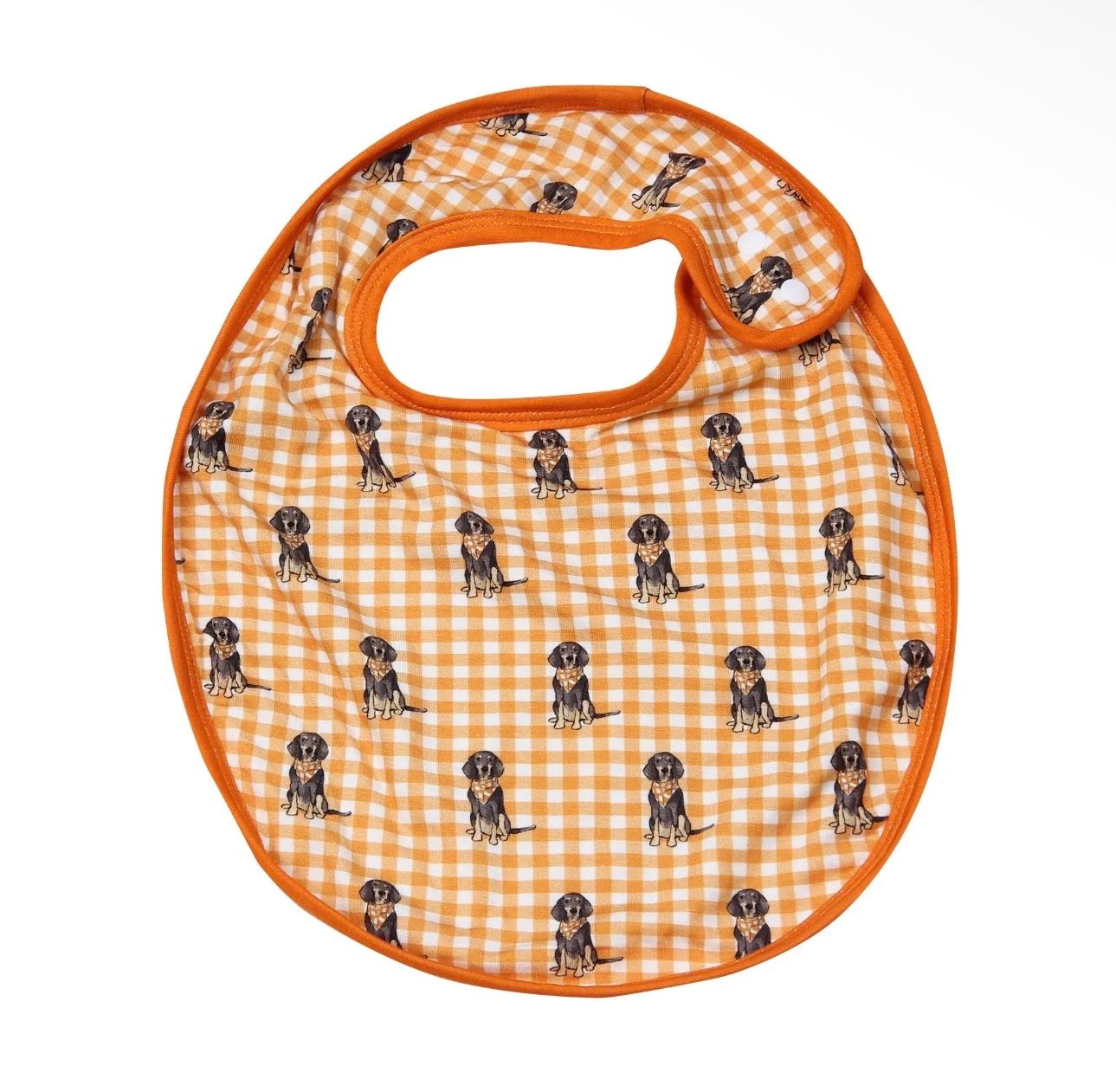 Barrel Down South Bib, Color: Bluetick Gingham
