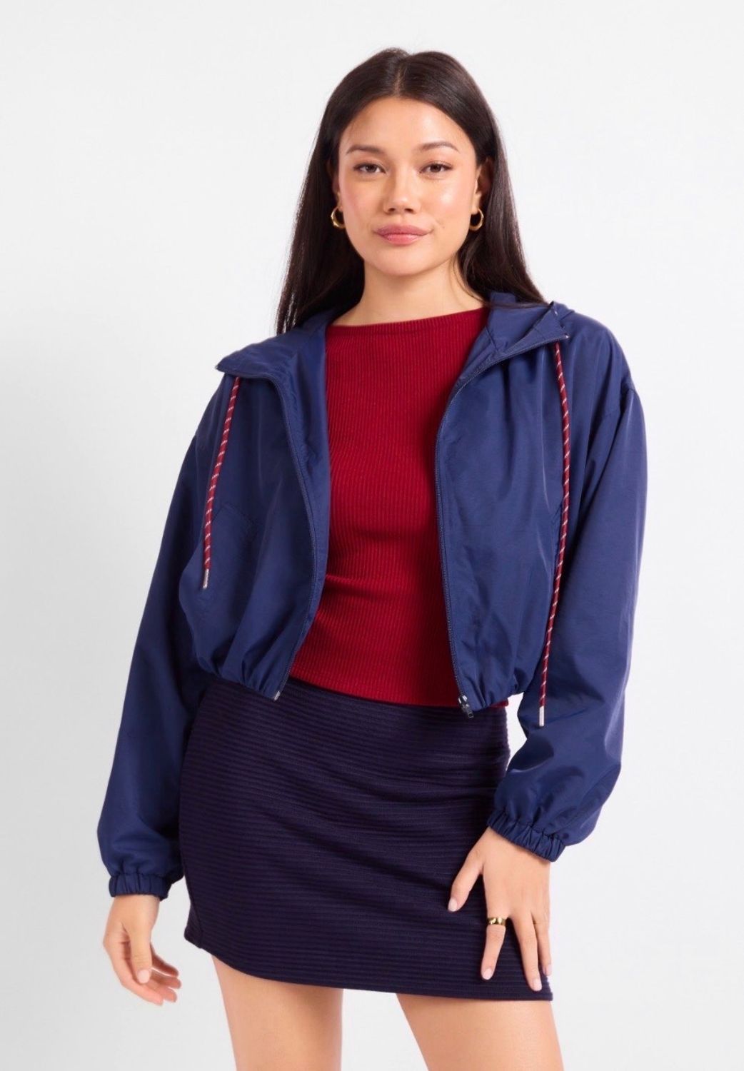 Sadie &amp; Sage Windbreaker Jacket, Size: XS