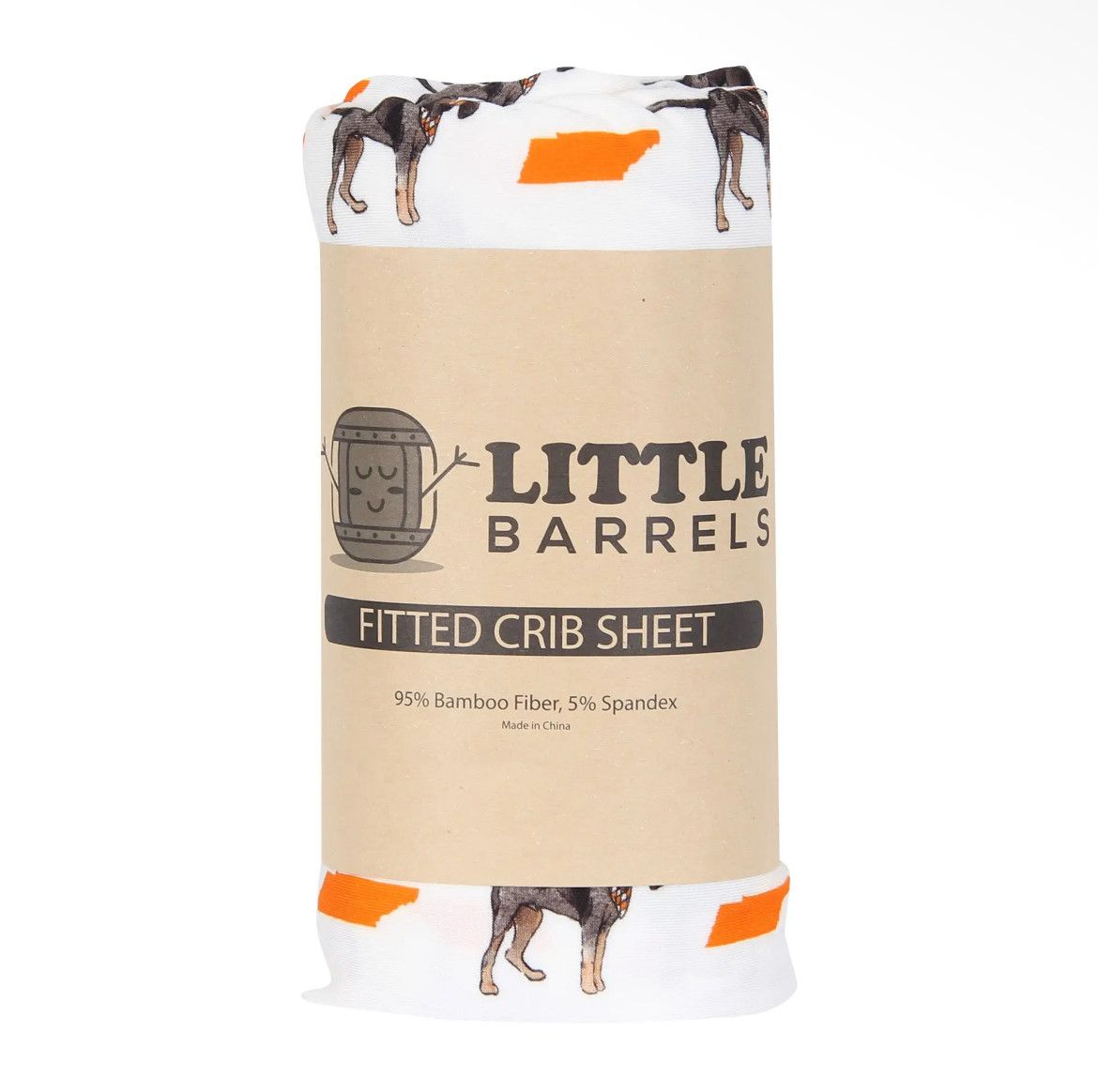 Barrel Down South crib sheet - Coonhound