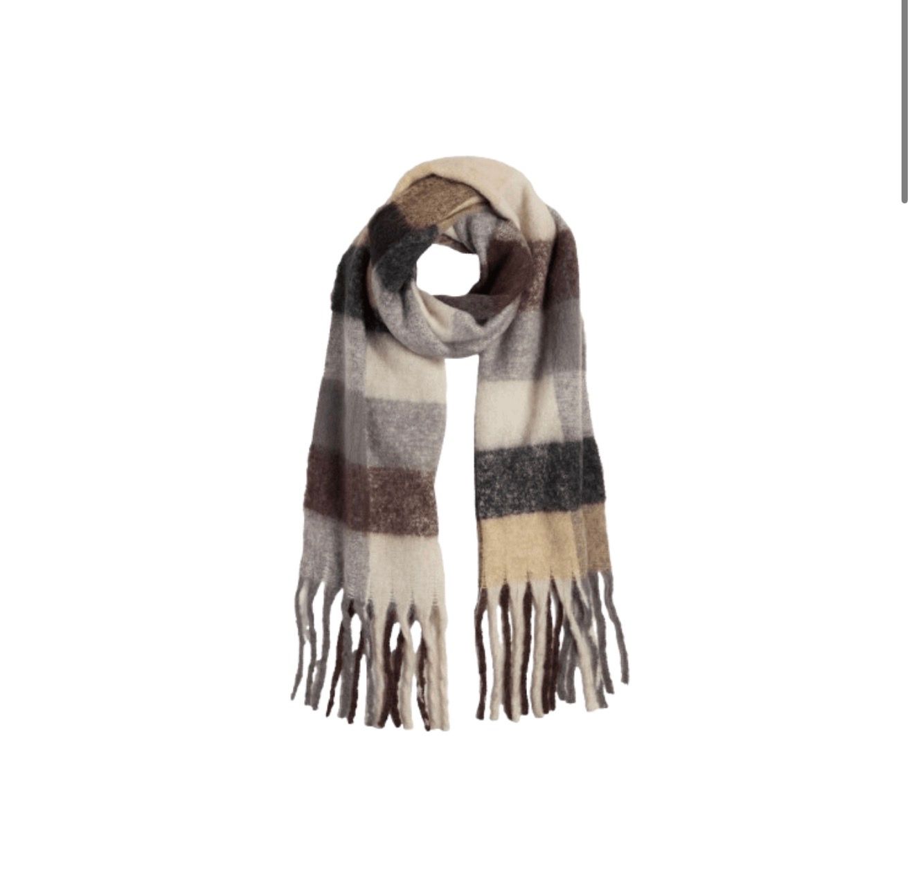 Coco + Carmen Mazie Oblong Scarf Dark Chocolate