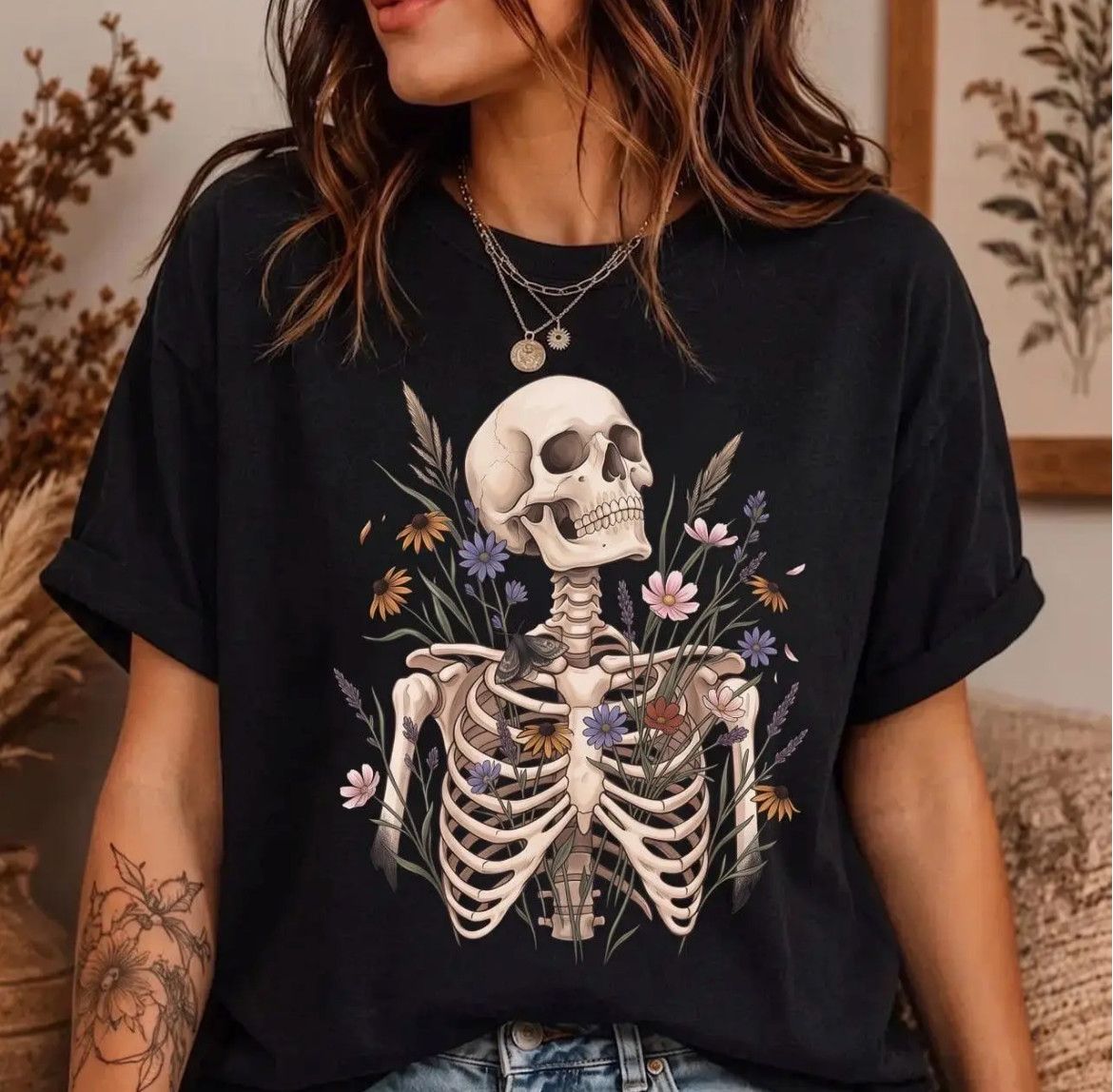 Glaime Skull Tee Shirt, Size: S