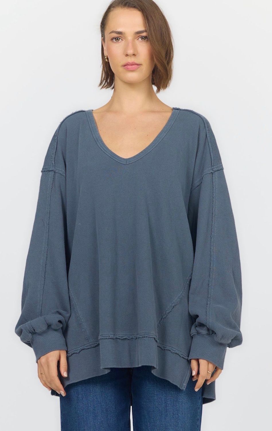Dear John Monroe Sweatshirt, Color: Turbulence, Size: XS