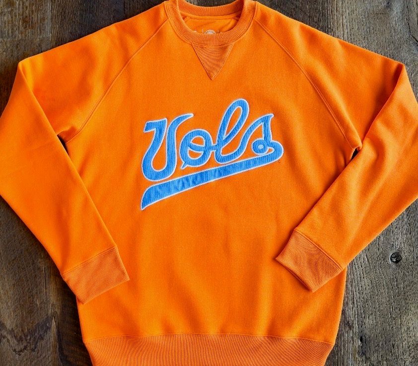 Vols Appliqué Crewneck Orange/Summitt Blue, Size: S