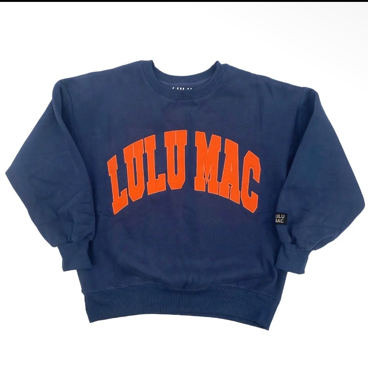 Lulu Mac Navy/Orange Sweatshirt, Size: S