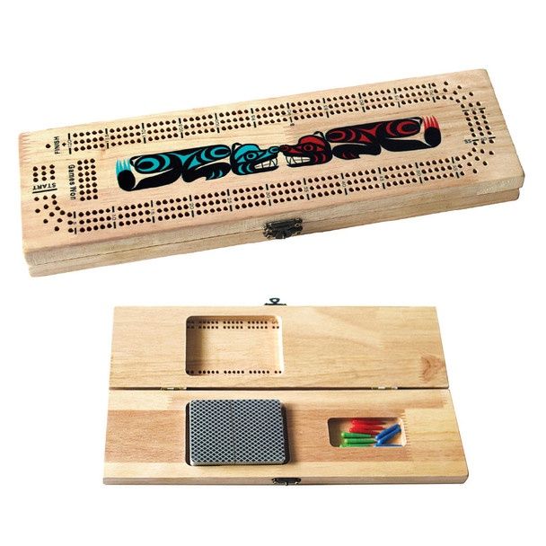 Native Northwest® Cribbage Board, Design: Bears