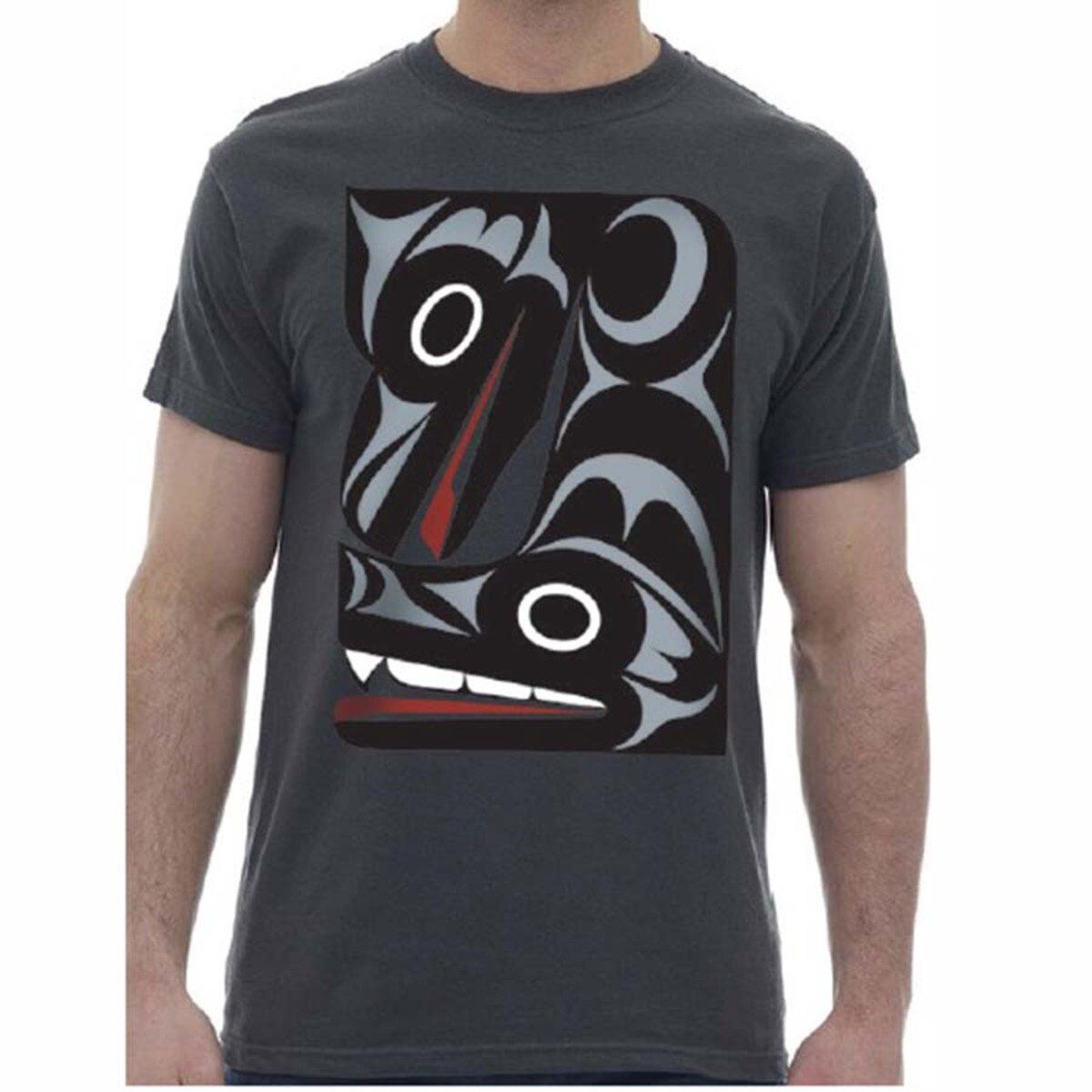Native Northwest® T-shirts, Design: Raven &amp; Wolf by Maynard Johnny Jr. TSJRW, Size: S