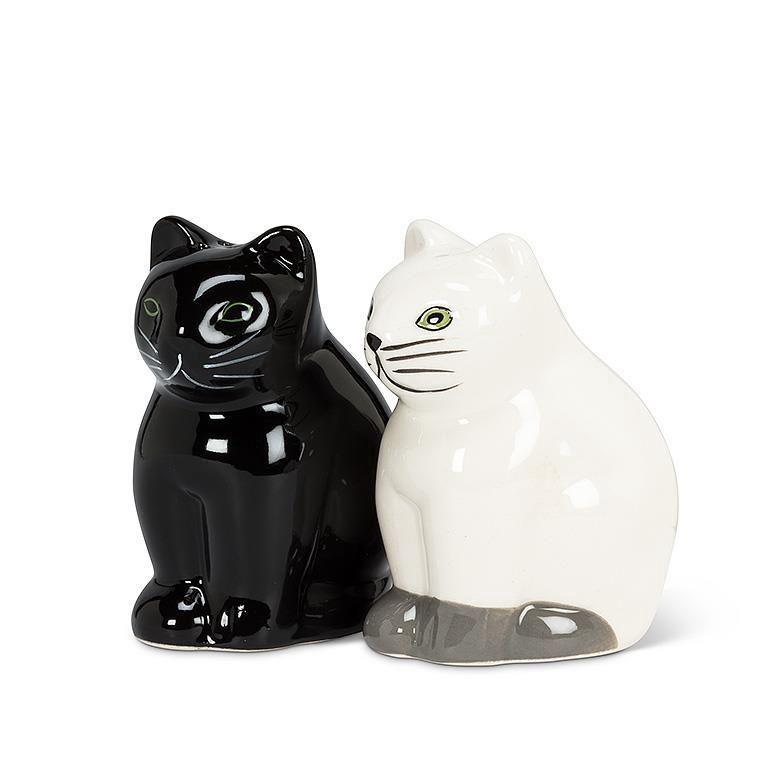 Sitting Cat Salt &amp; Pepper Shakers