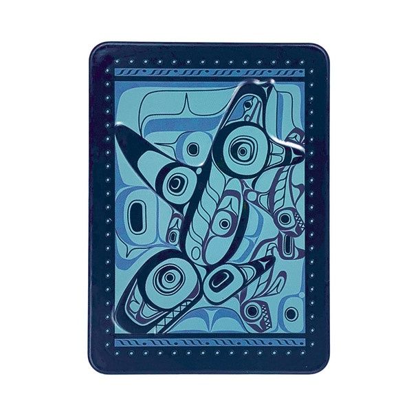 Native Northwest® Embossed Magnets, Design: Orca Song by Morgan Asoyuf