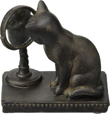 Vanity Cat Peering in Mirror