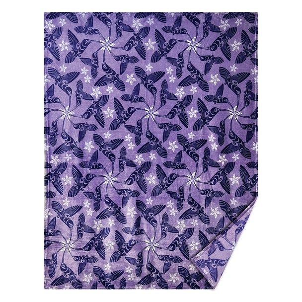 Native Northwest® Fleece Blanket, Design: Humming Bird by Francis Horne Sr.