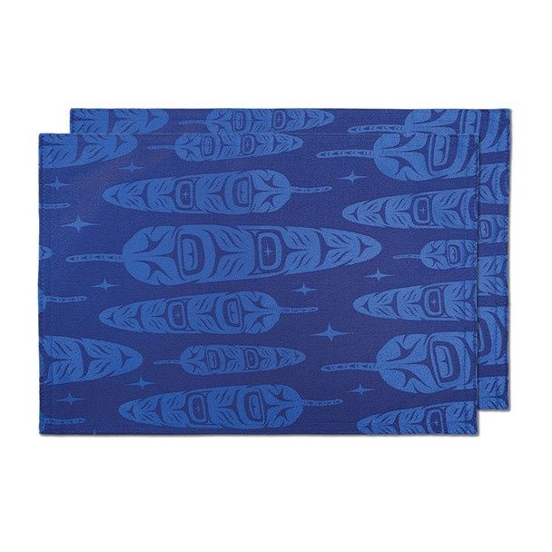 Native Home® Woven Placemats, Design: Feather by Simone Diamond