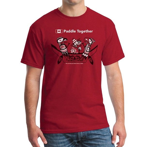 Native Northwest® T-shirts, Design: Paddle Together by Darrel Amos, Size: L