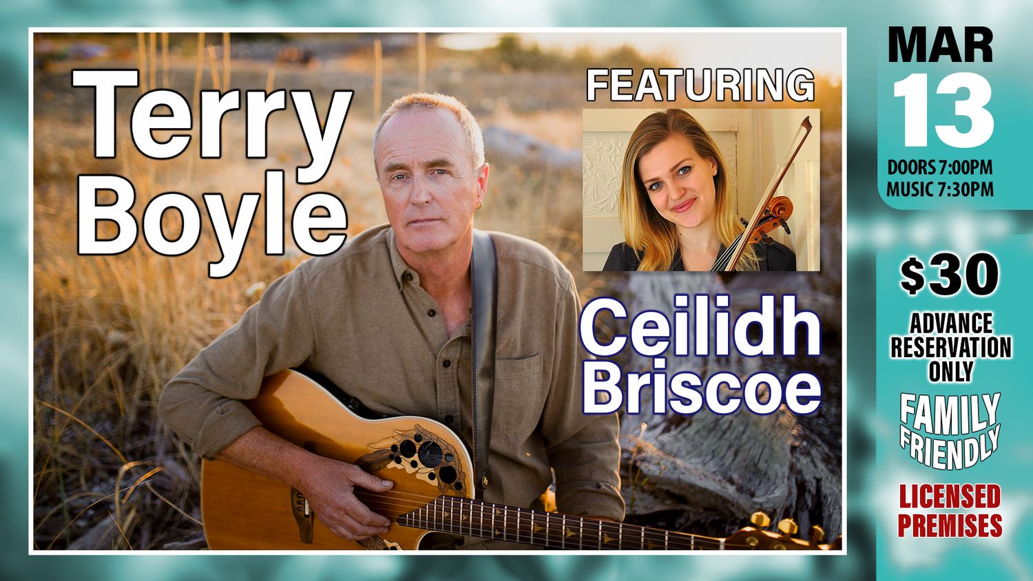 Terry Boyle &amp; Ceildh Briscoe: Mar 13th