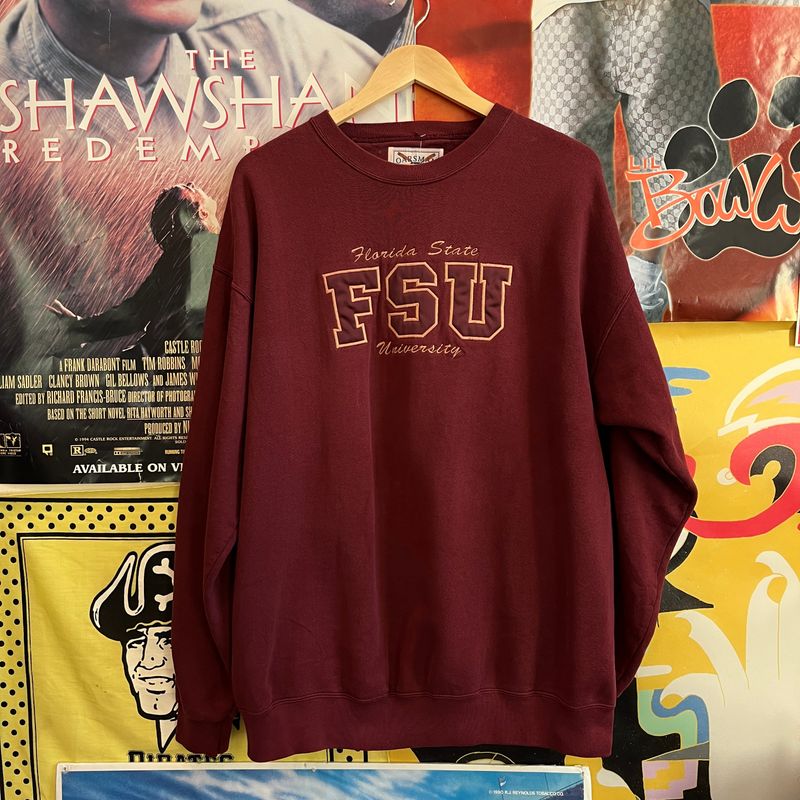 Emborided FSU Seminoles Crewneck sz L