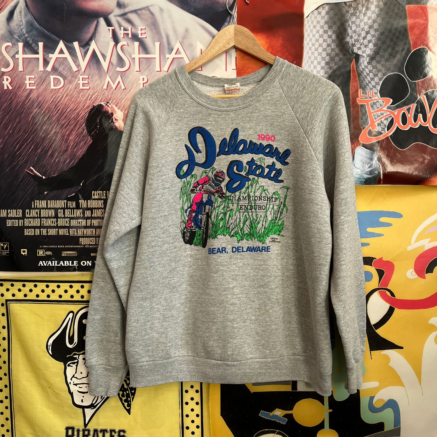 1990 Delaware State Endurance Crewneck sz L