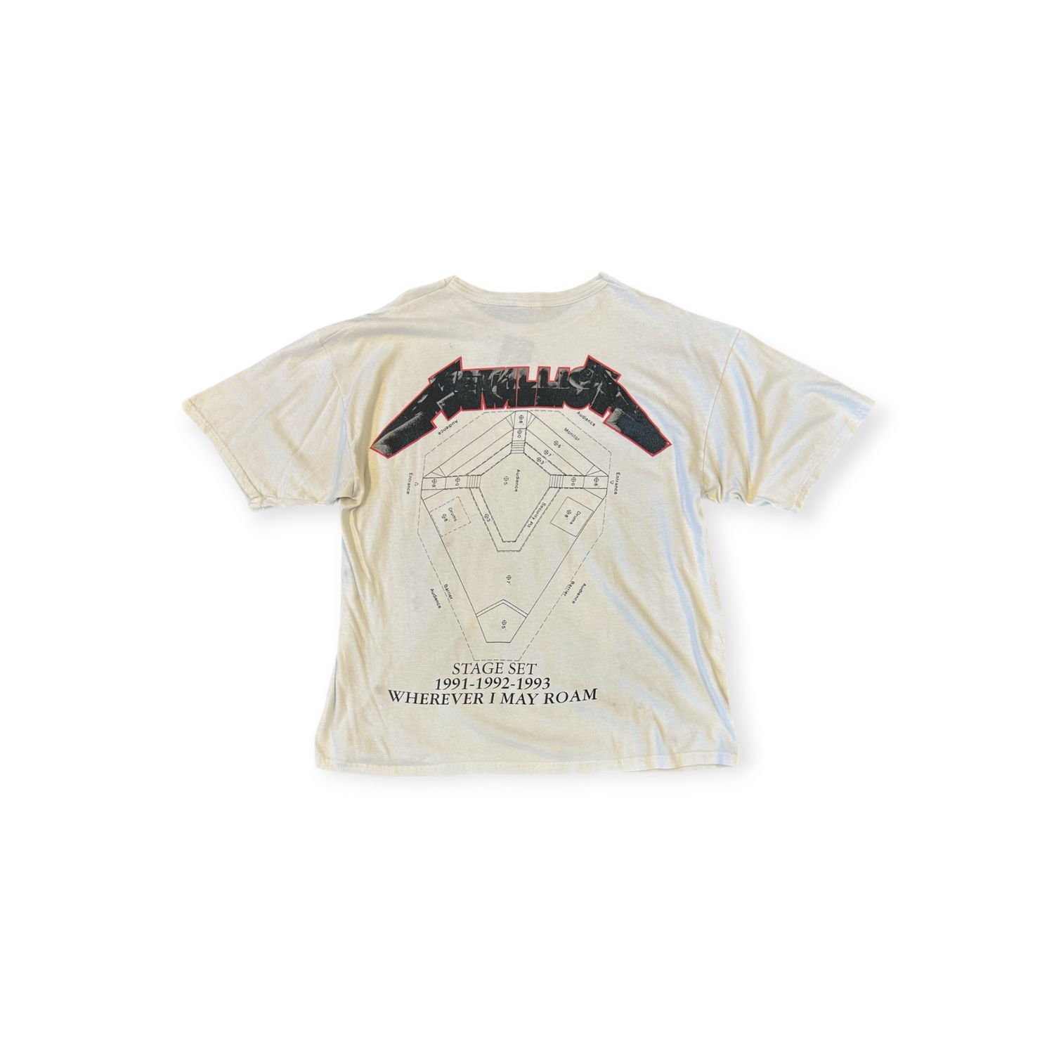 1992 Metallica Tour Tee sz. XL