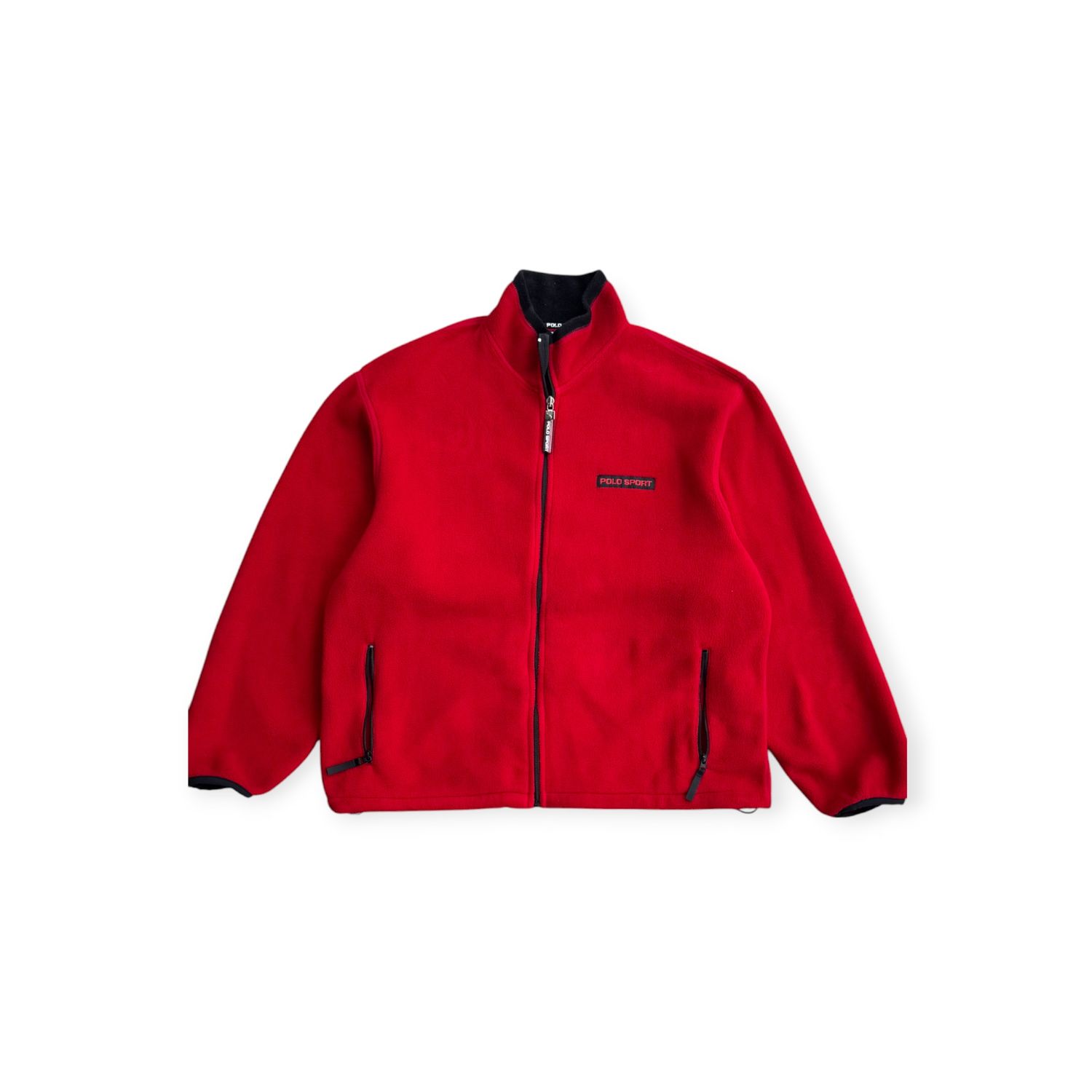 Polo Sport Red Zip Up sz. L